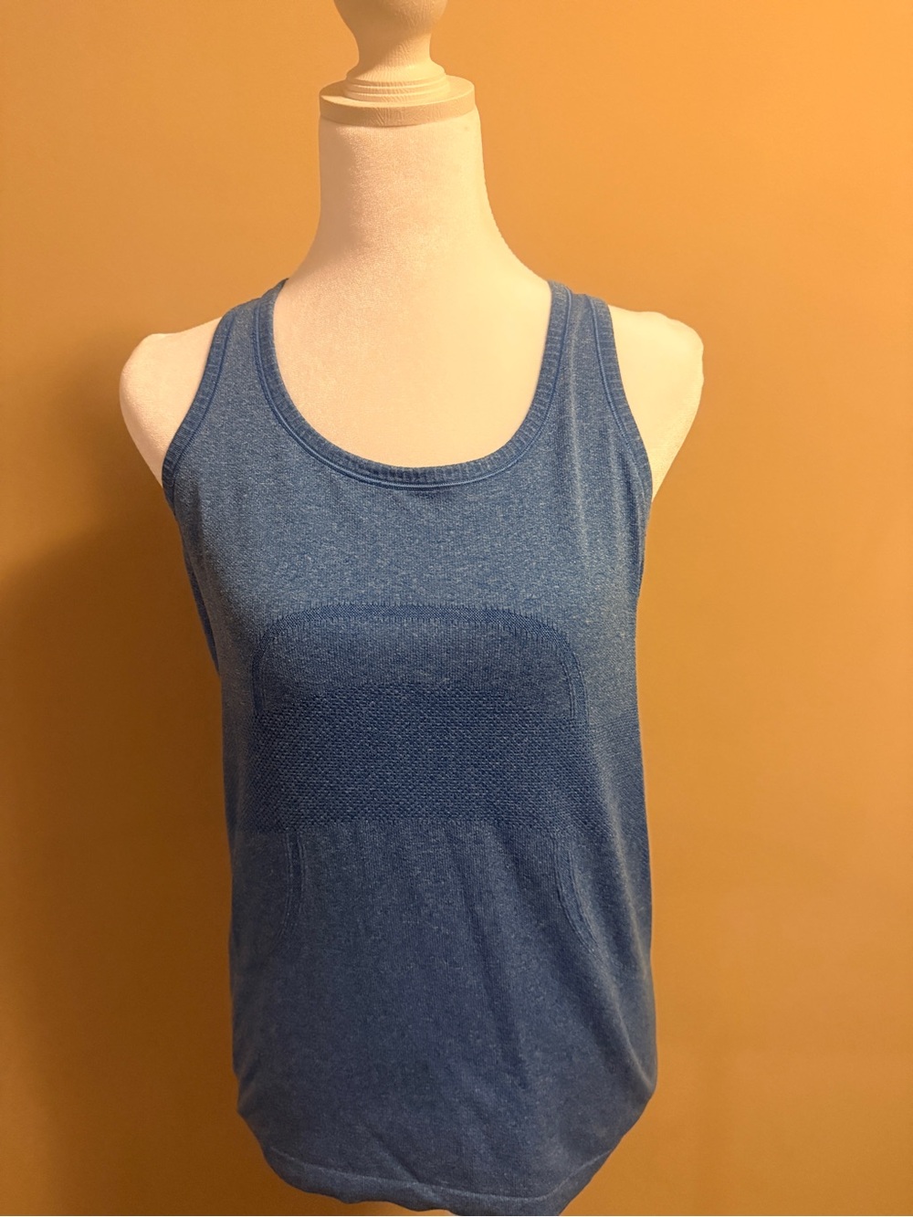 lululemon athletica Blue Seamless Scoop Neck Tank